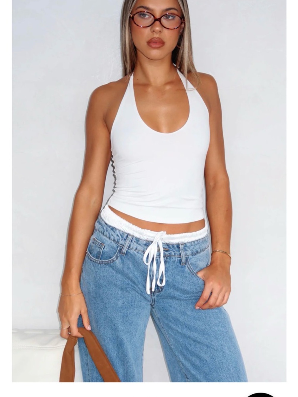 White Fox Boutique White Halter Tank Top